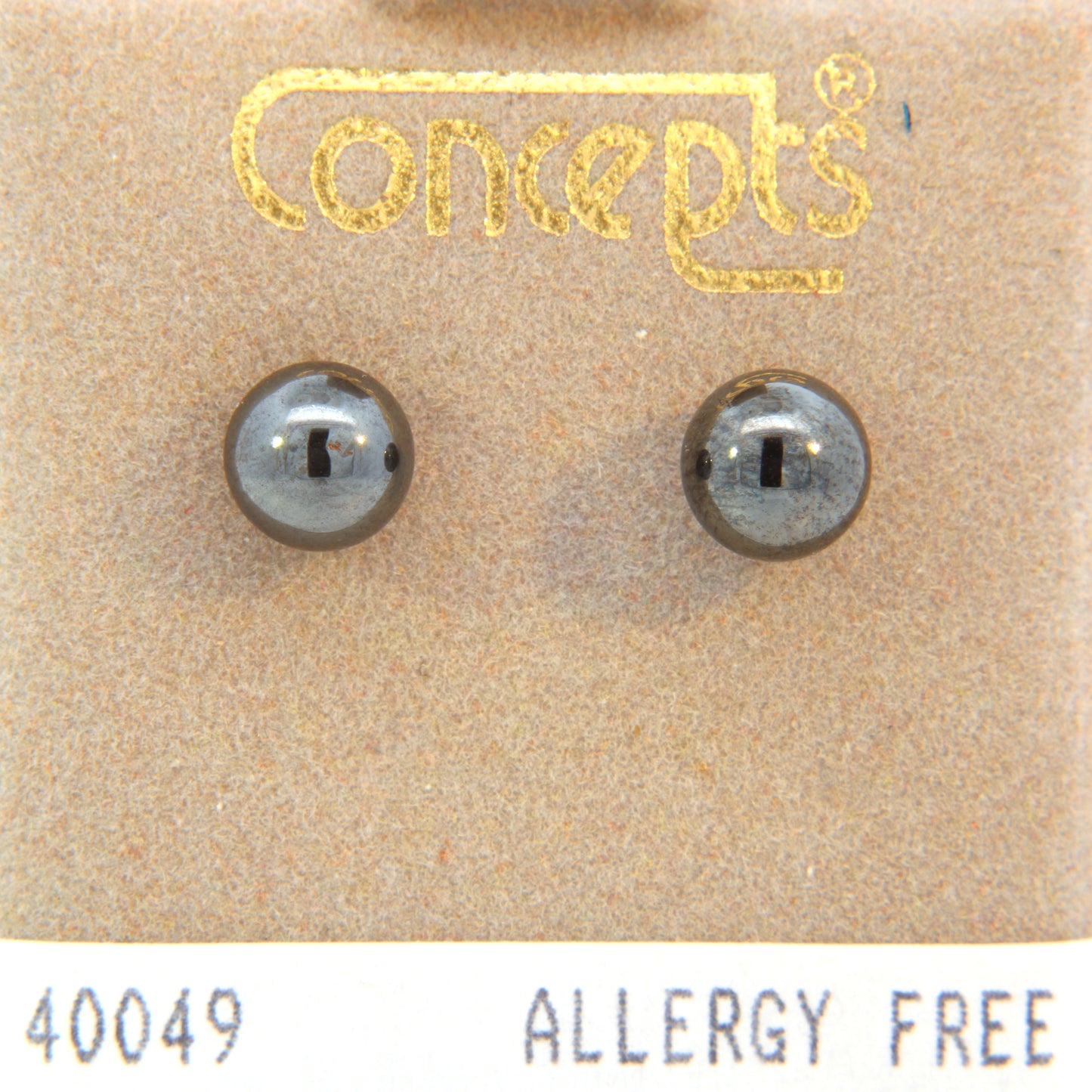 24K Gold Plated Surgical Stainless Steel Hematite Ball Stud