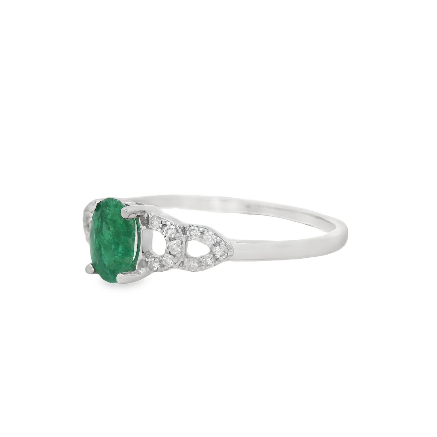 1/2 Cttw. Emerald Vintage Inspired Ring