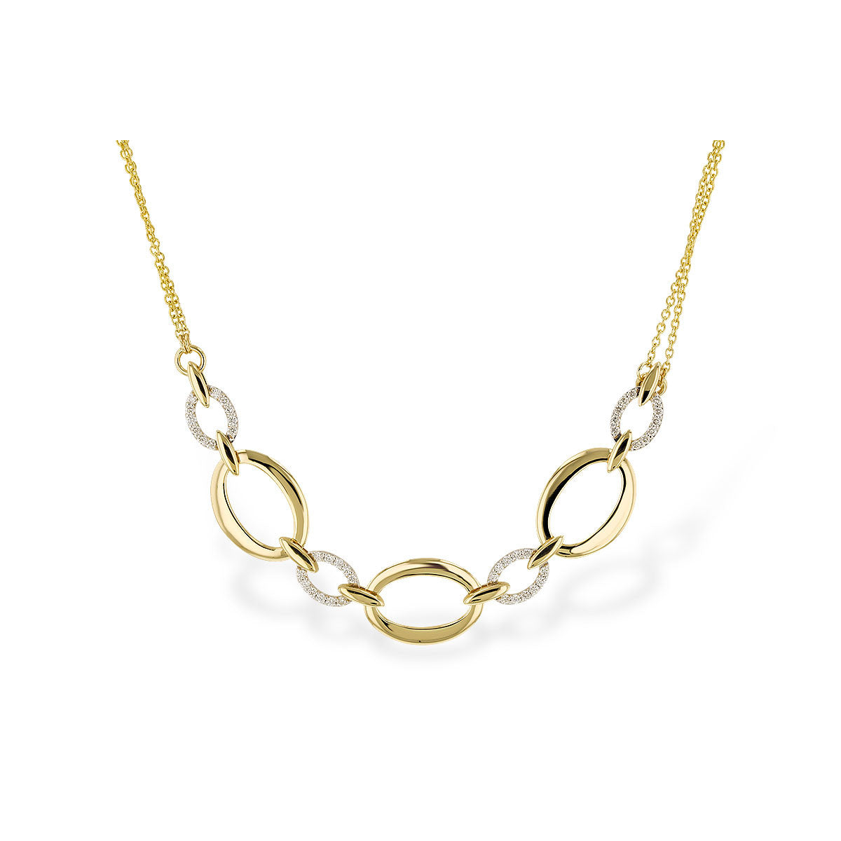 1/2 Cttw. Diamonds Geometric Necklace