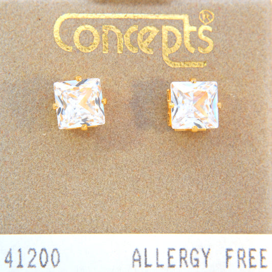 Surgical Stainless Steel Cubic Zirconium Stud