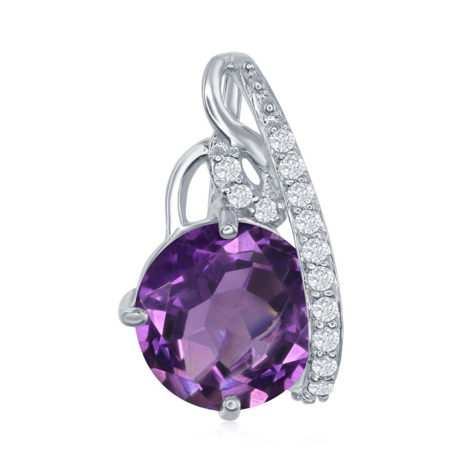 Amethyst Slide Pendant