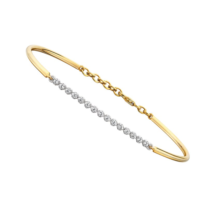 1/4 Cttw. Diamonds Bangle Bracelet