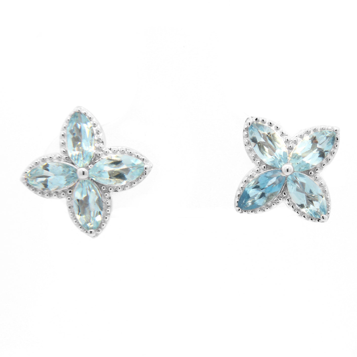 Aquamarines Stud Earrings