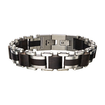 Steel Ebony Wood Link