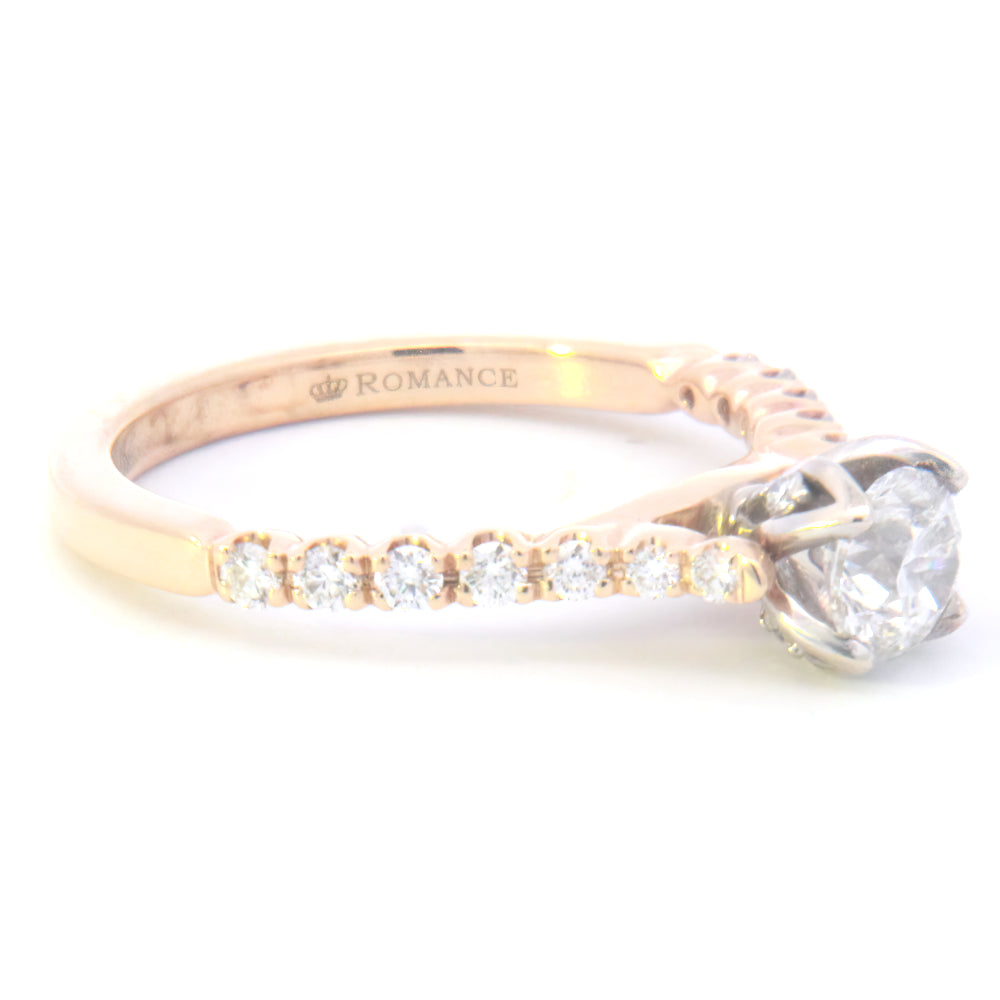3/4 Cttw. Accented Engagement Ring