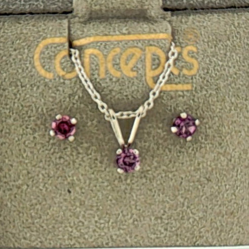 Concepts 925 Sterling Silver Birthstone Set