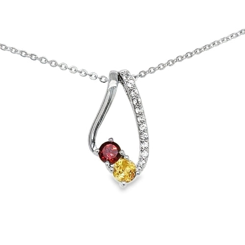 Garnet Slide Pendant