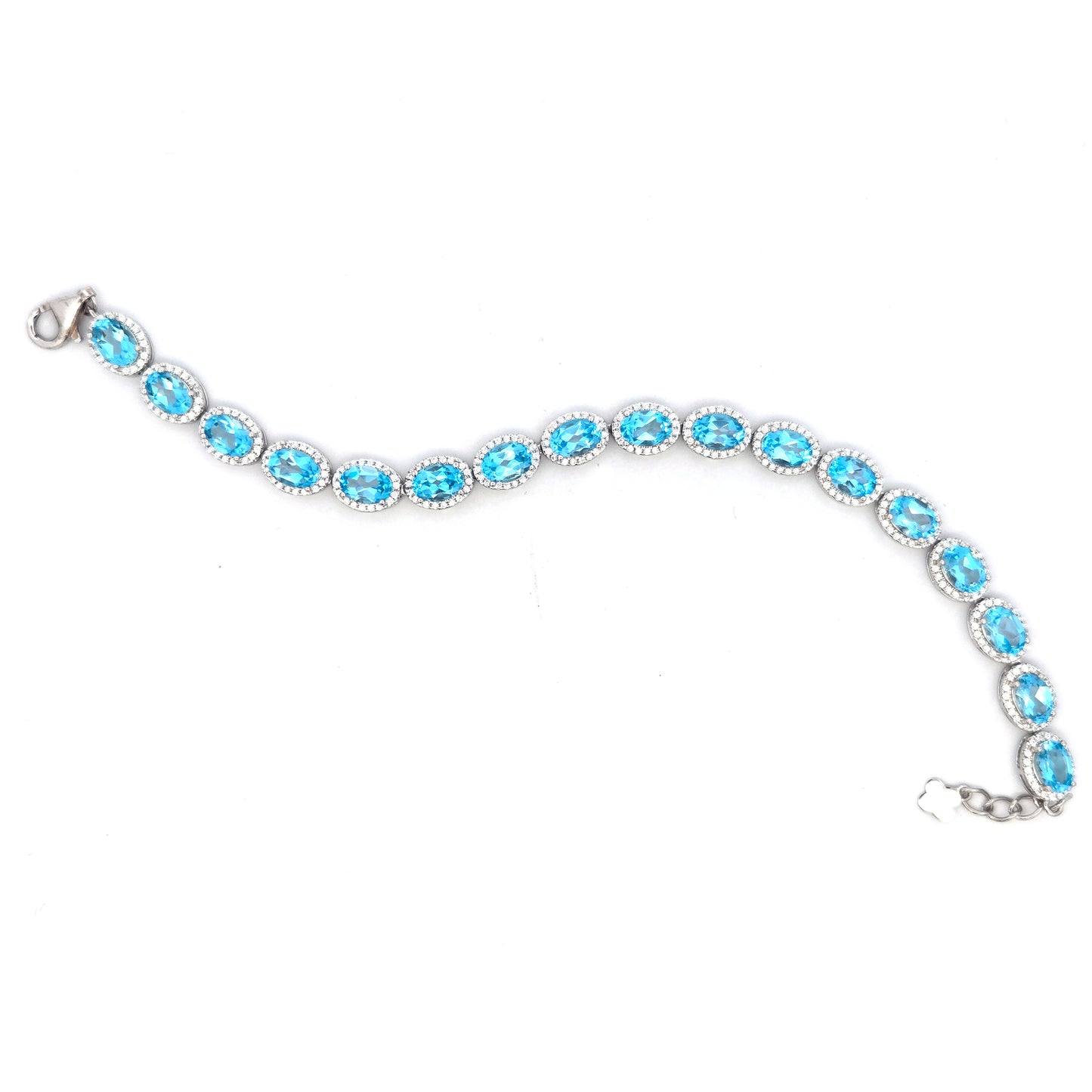 Oval Topazes Link Bracelet
