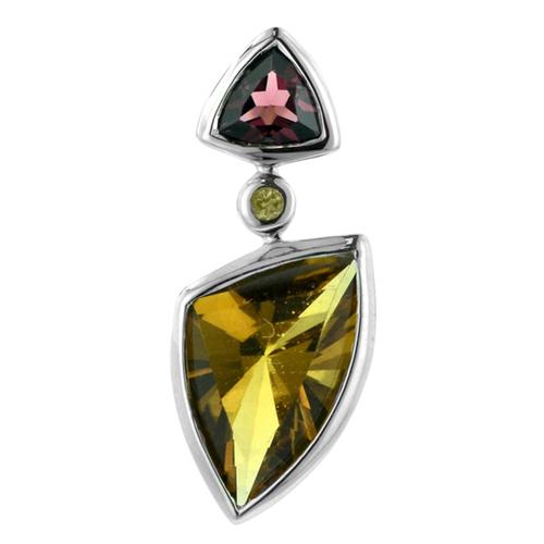 Quartz Hidden Bail Pendant