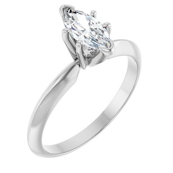 Marquise Diamond Solitaire Engagement Ring