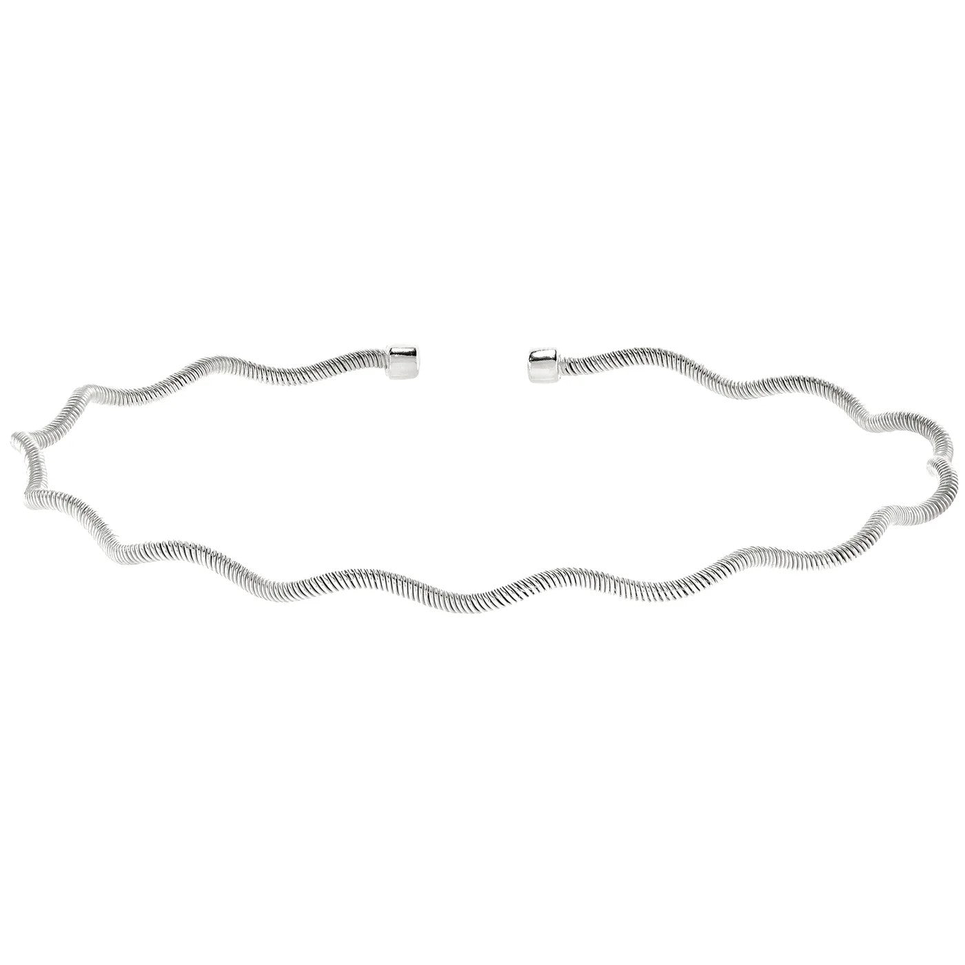 Round Cubic Zirconiums Cuff Bracelet