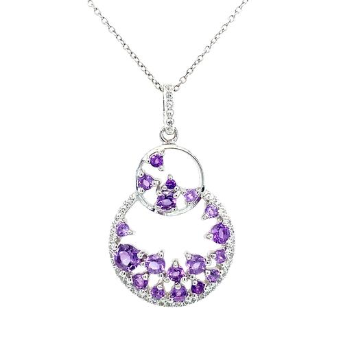 Amethysts Dangle Pendant