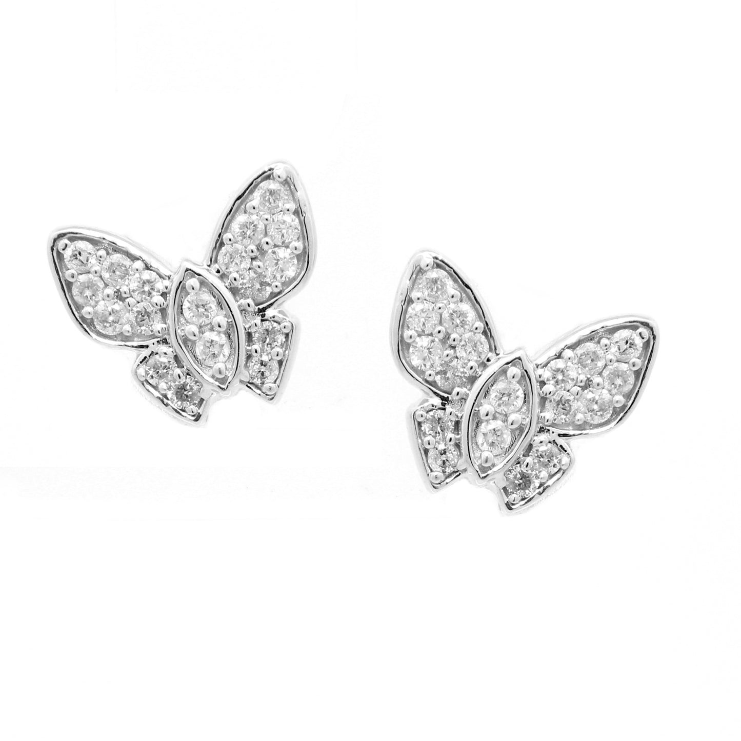 1/5 Cttw. Diamonds Butterfly Earrings