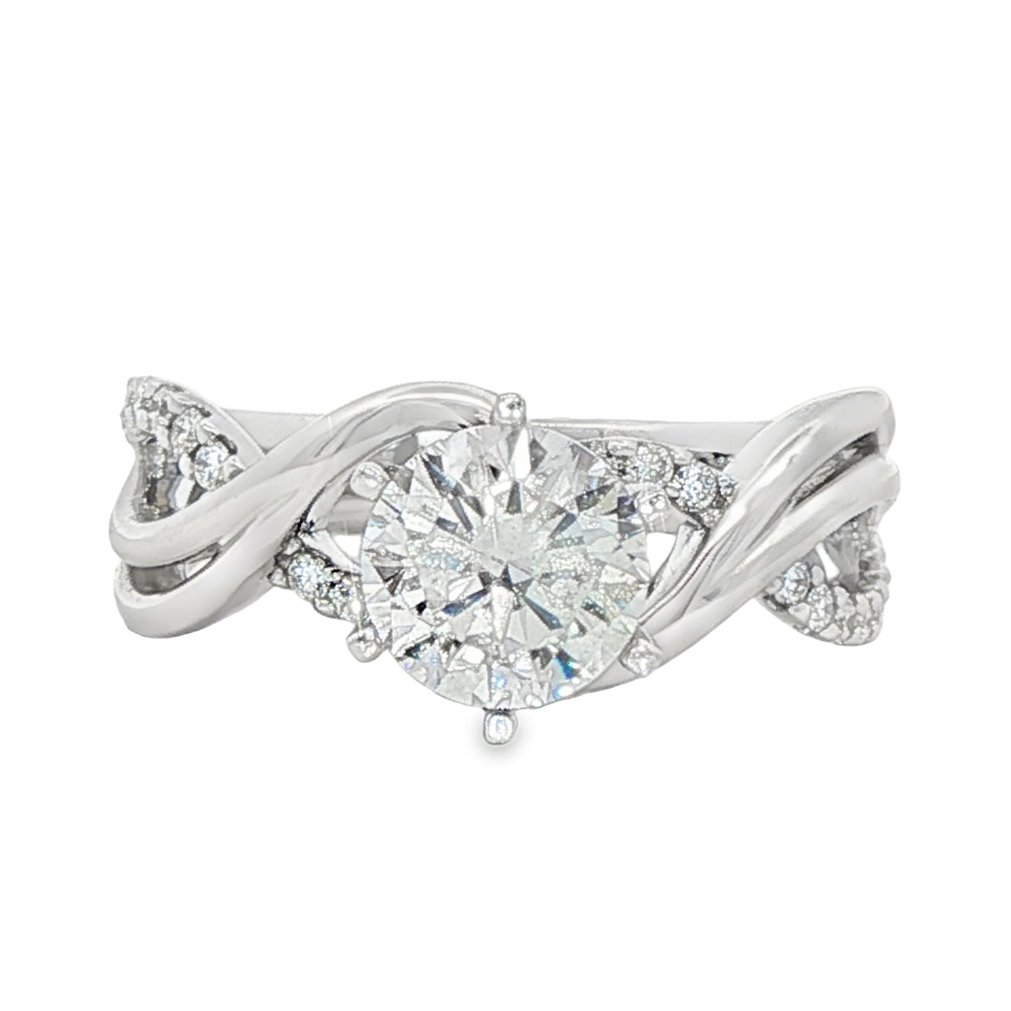 1-3/8 Cttw. Diamond Semi-Mount Ring