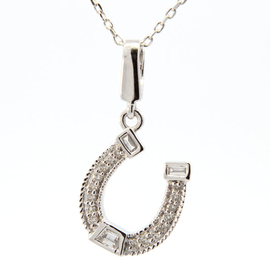 1/8 Cttw. Horse Shoe Pendant