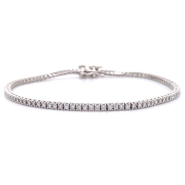Round Brilliant Diamonds Tennis LAB Diamond Bracelet