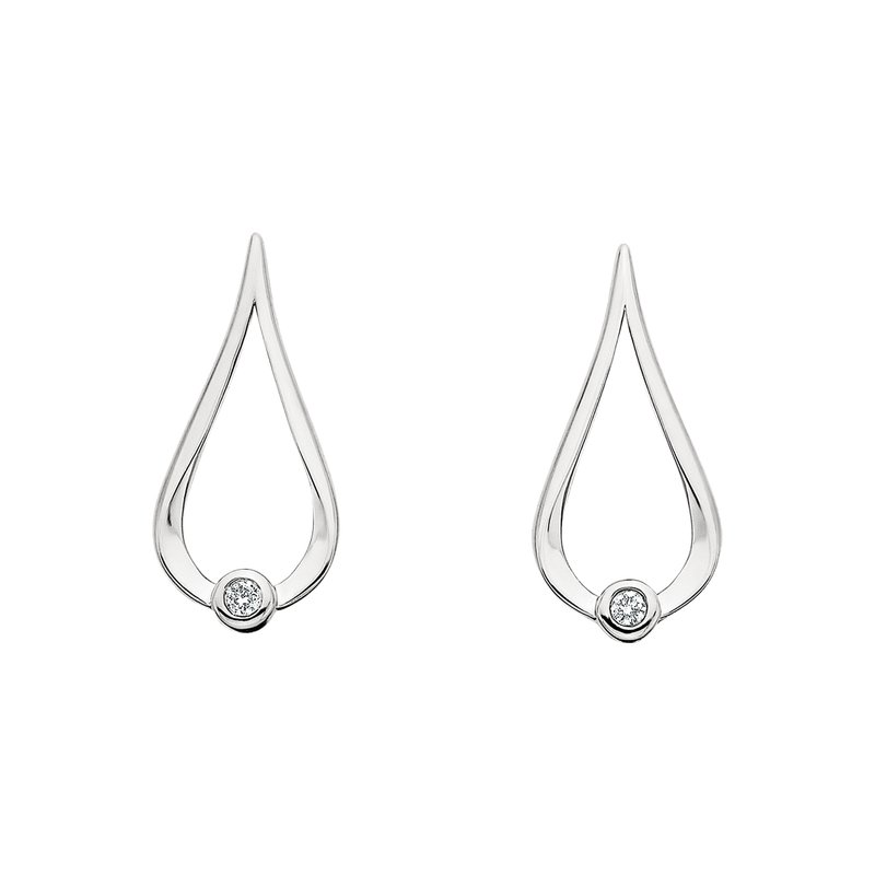 Round Brilliant Diamonds Drop Earrings