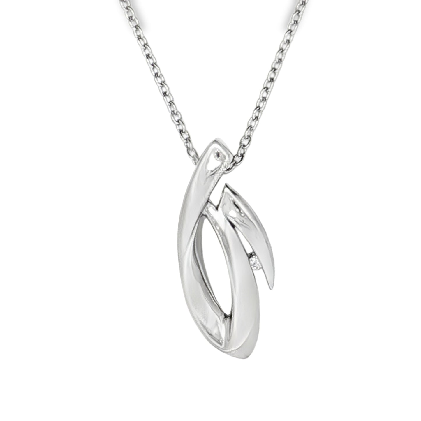 Diamond Hidden Bail Pendant