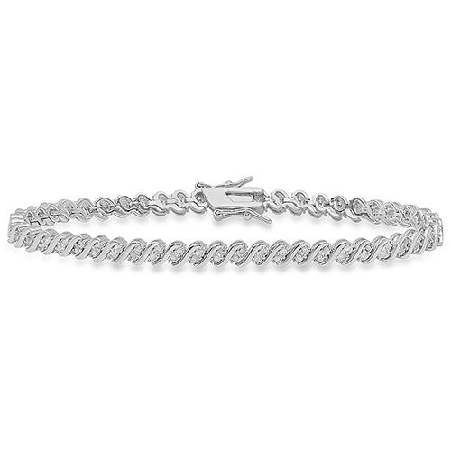 Round Diamonds Link Bracelet
