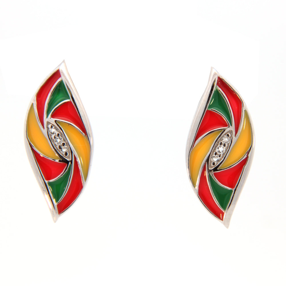 Round Topazes Drop Earrings