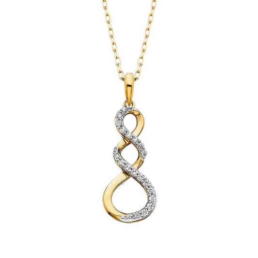 1/10 Cttw. Woven Pendant