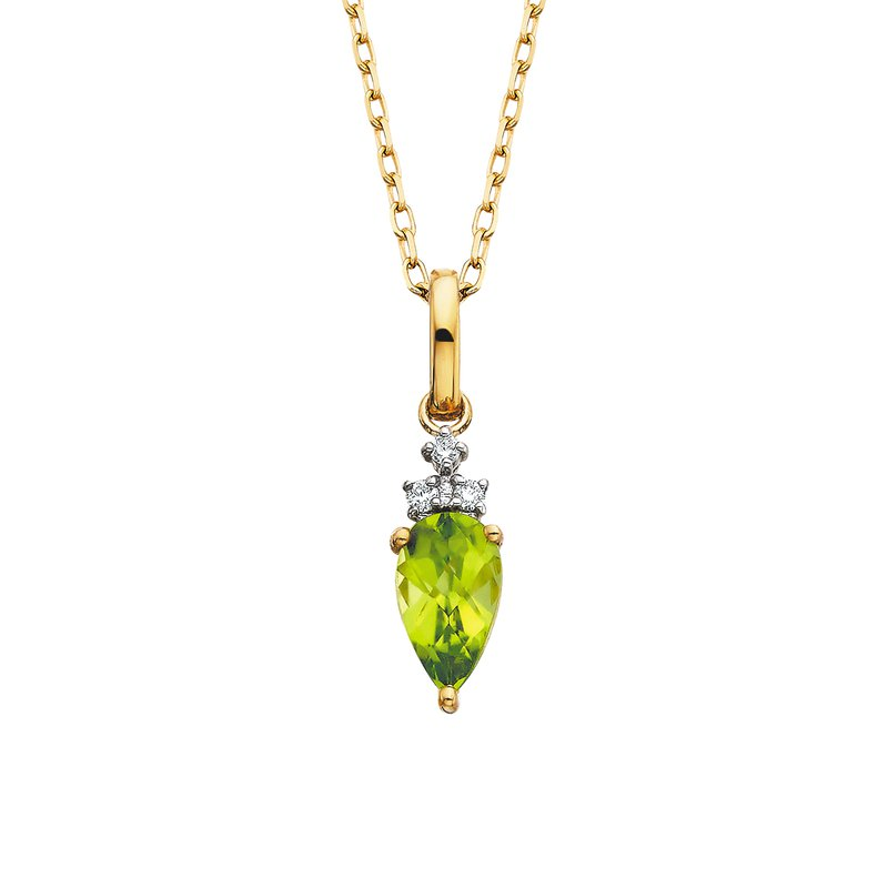 Pear Peridot Dangle Pendant