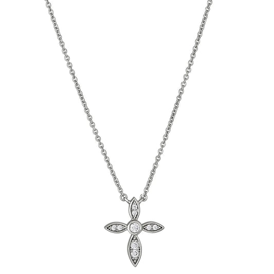 Cubic Zirconiums Attached Pendant