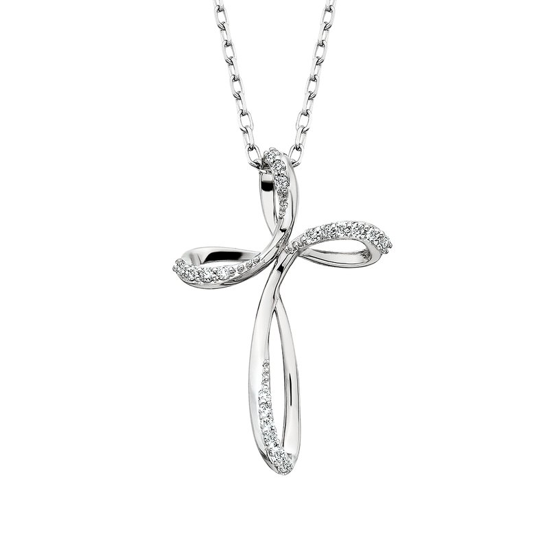 with Hidden Bail Cross Pendant