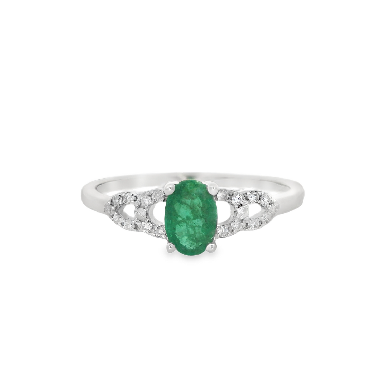 1/2 Cttw. Emerald Vintage Inspired Ring