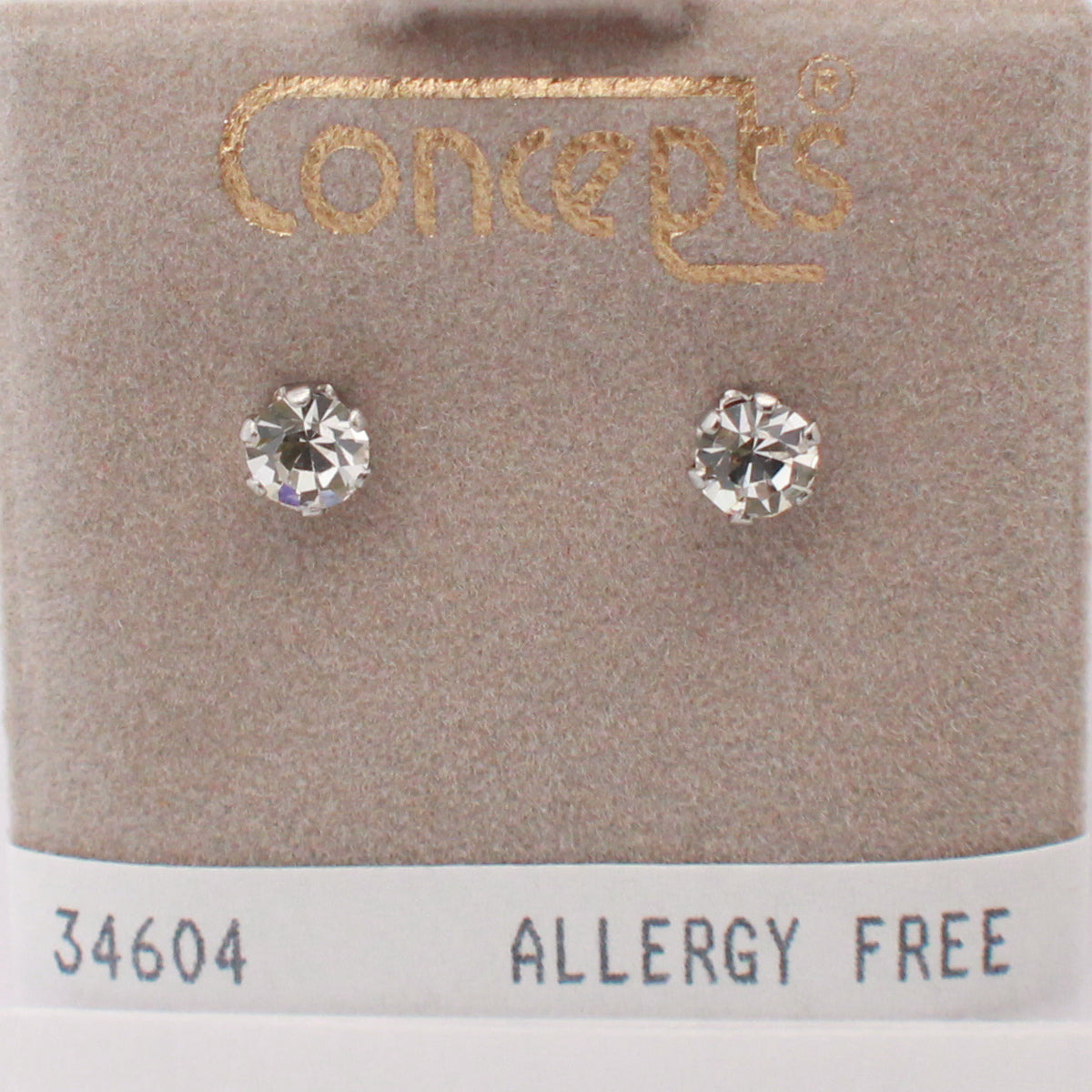 Surgical Stainless Steel April Swarovski Crystal Stud