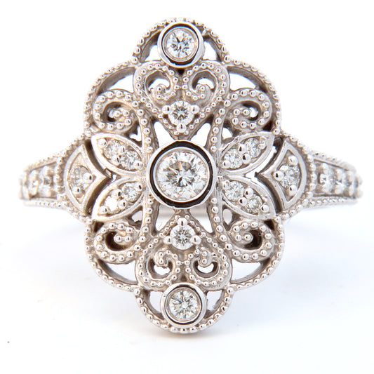 1/3 Cttw. Vintage Inspired Fashion Ring