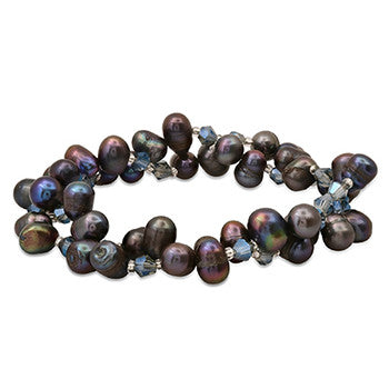 Black Pearl Stretch Bracelet