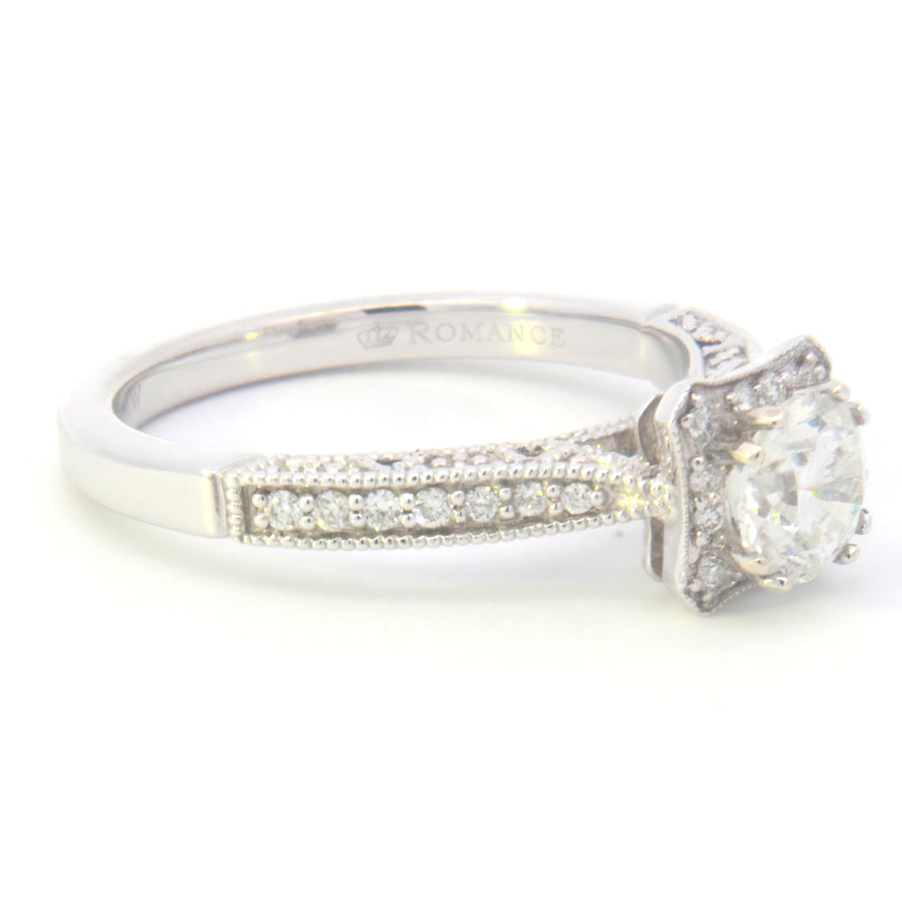 3/4 Cttw. Vintage Inspired Engagement Ring