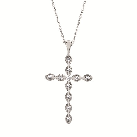 1/7 Cttw. Cross Pendant