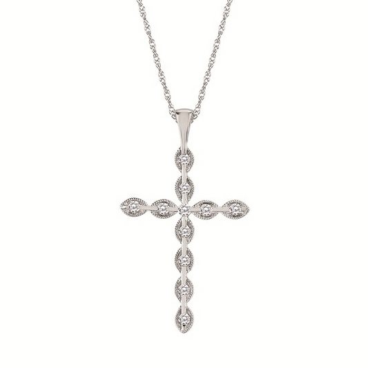 1/7 Cttw. Cross Pendant