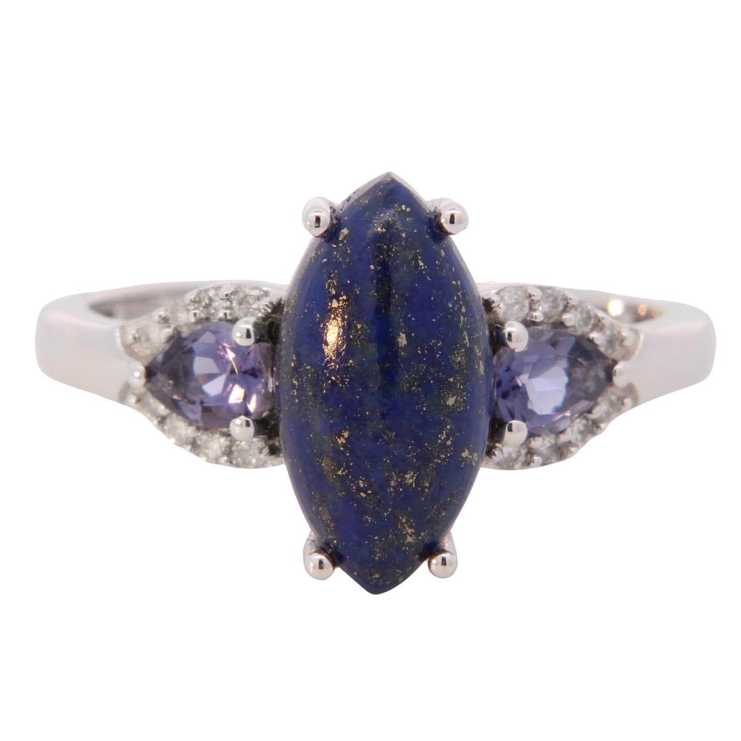 Lapis Three Stone Ring