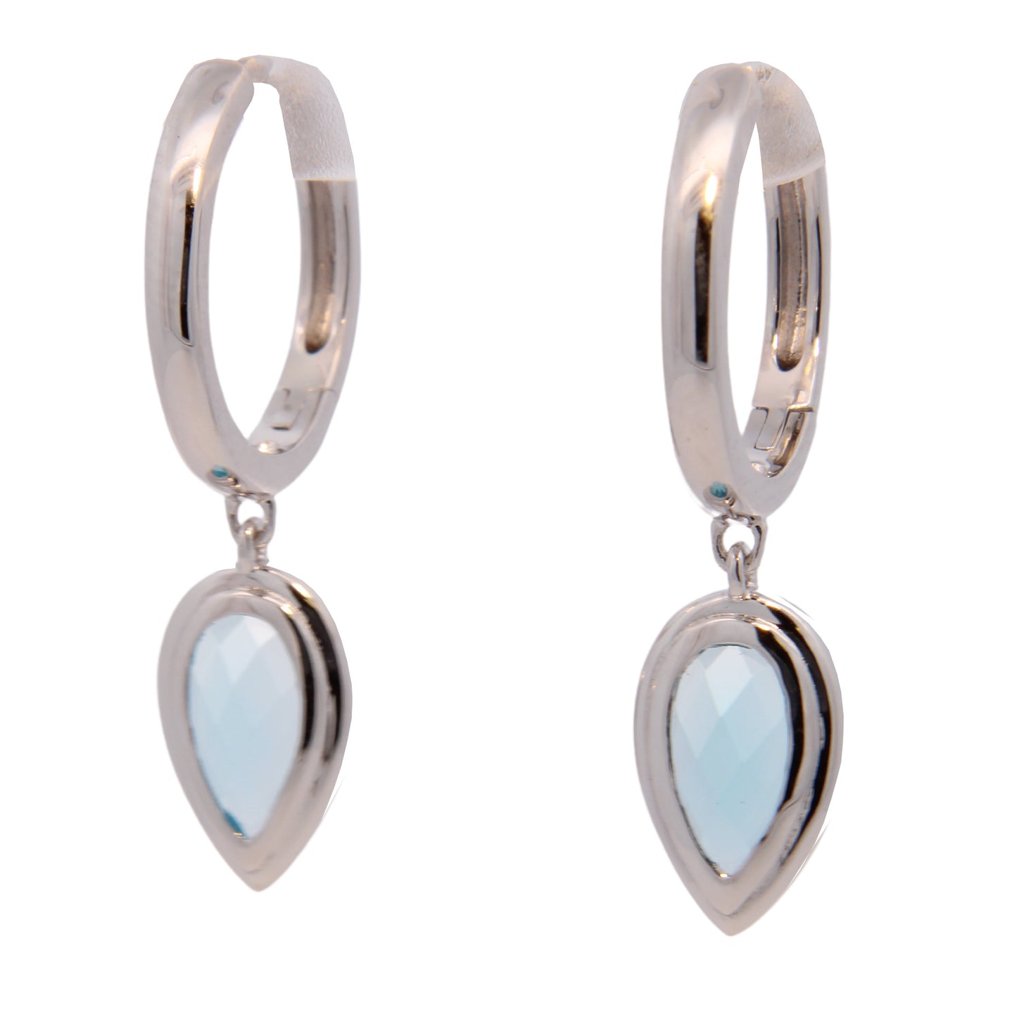 Pear Topazes Dangle Earrings