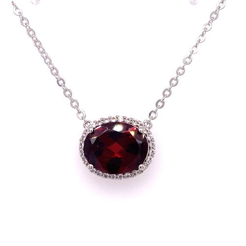 Garnet Attached Pendant