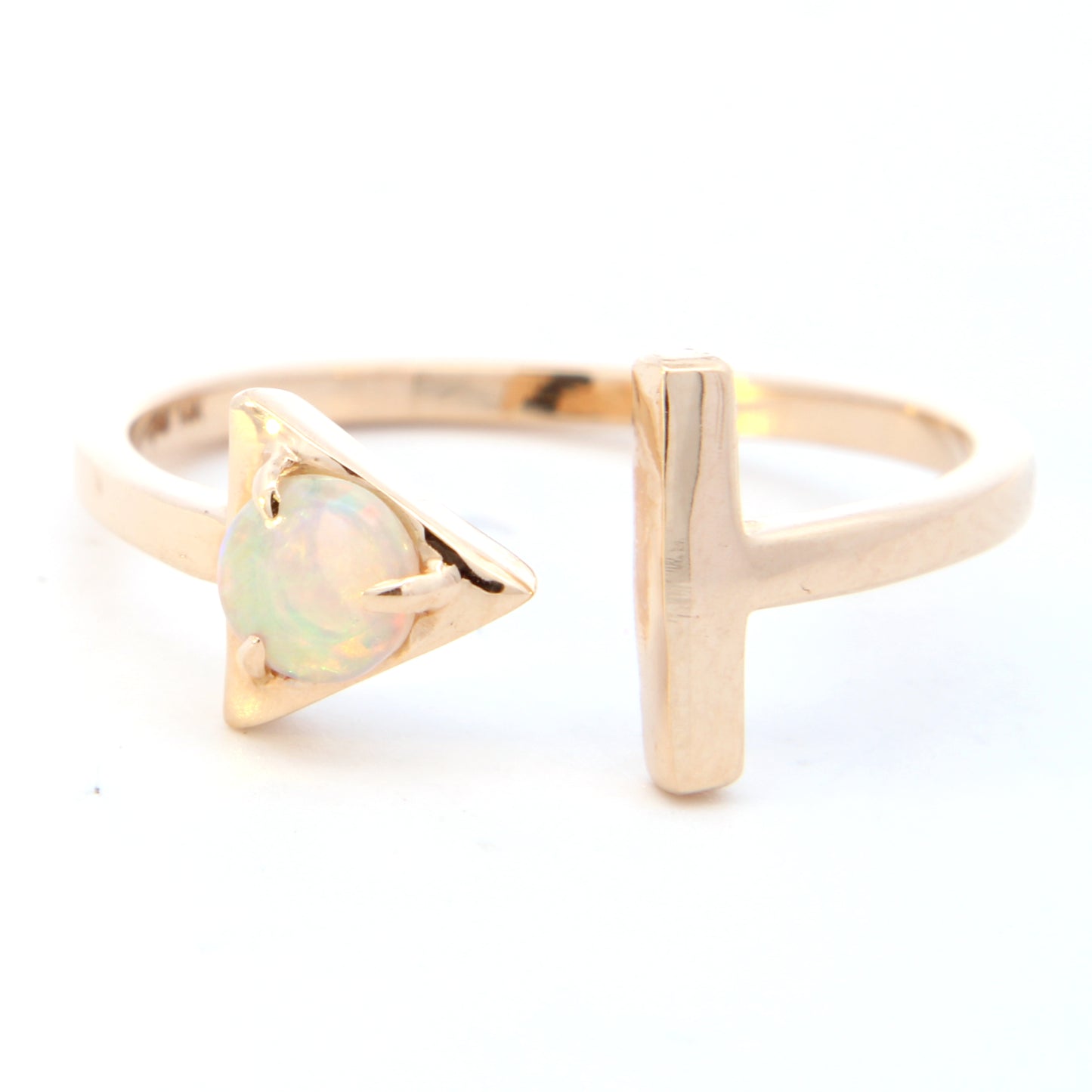 Round Opal Freeform Ring