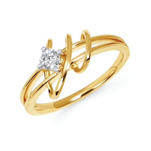 1/6 Cttw. Swirl Fashion Ring