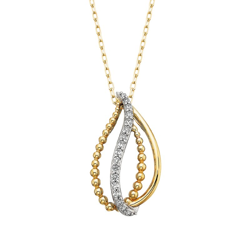 1/10 Cttw. Tear Drop Pendant