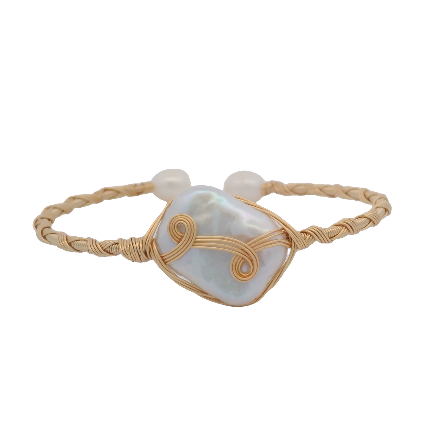 Pearls Wire Wrapped Bracelet