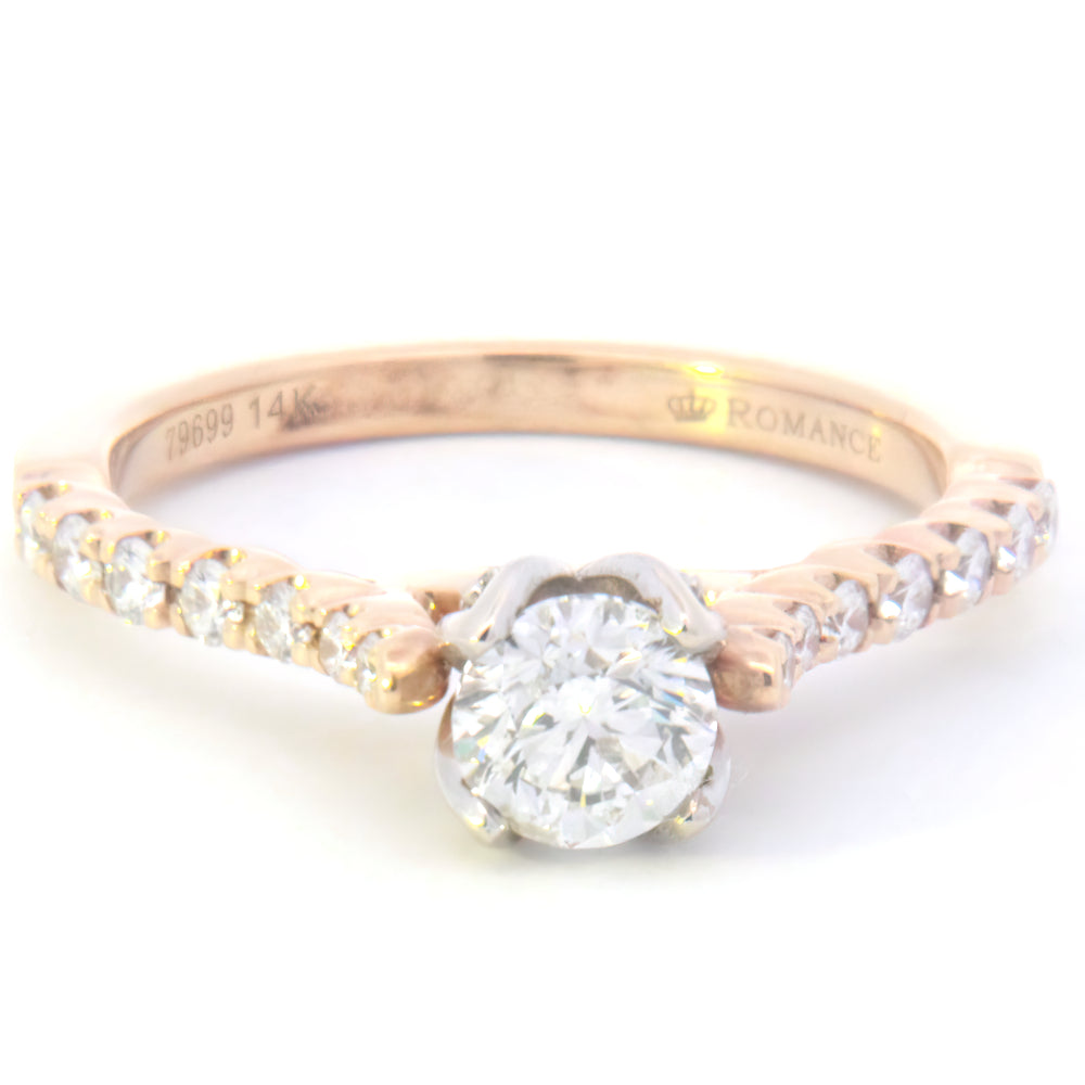 3/4 Cttw. Accented Engagement Ring