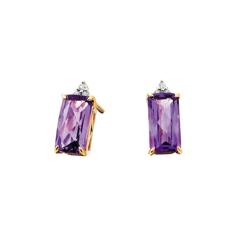 Amethysts Stud Earrings