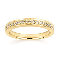 1-3/8cttw Romance Accented Wedding Set in 14 Karat Yellow Gold
