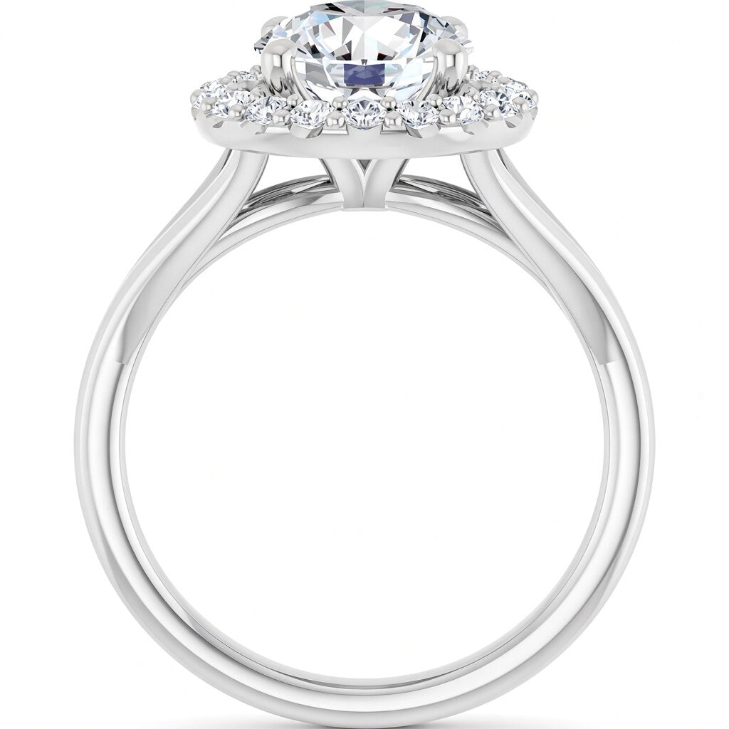 2-1/3 Cttw. Halo Engagement Ring