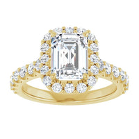 2-3/4 Cttw. Halo Engagement Ring