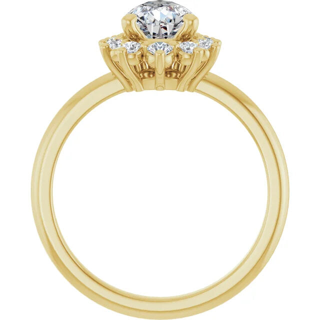 Halo Engagement Ring