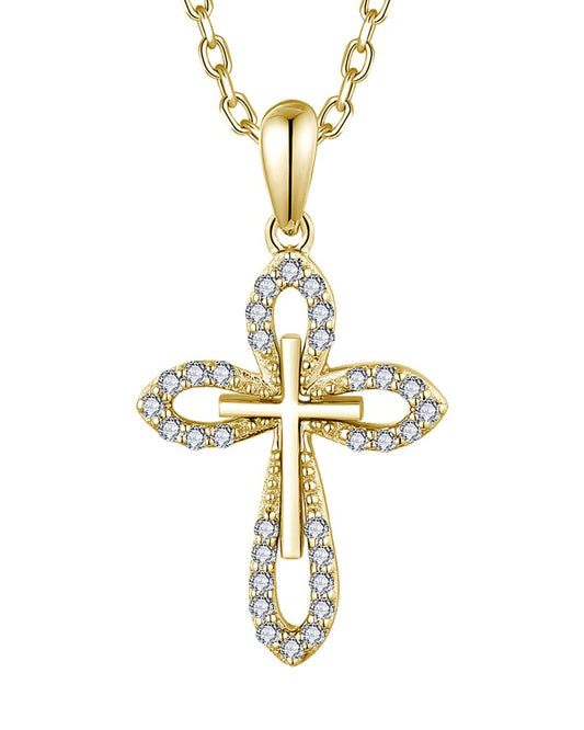 1/10 Cttw. Diamond Cross Pendant