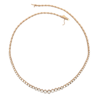 4cttw Classic Necklace LAB Diamond Pendant/Necklace in 10 Karat Yellow Gold